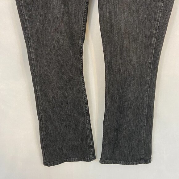 Riders Lee Bootcut Jeans Women's Size 12M (31 x 30) Charcoal Grey No Gap Waist - Picture 2 of 11